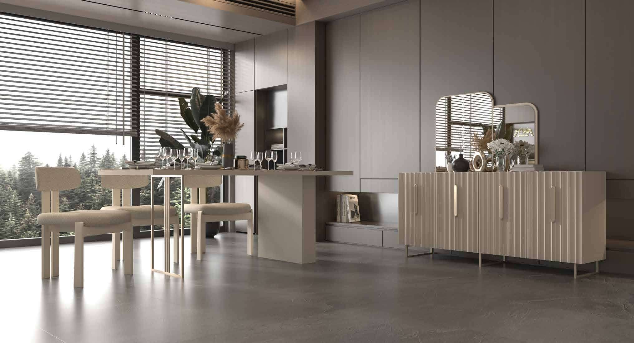 Oslo Modern %100 MDF Yemek Odası Takımı