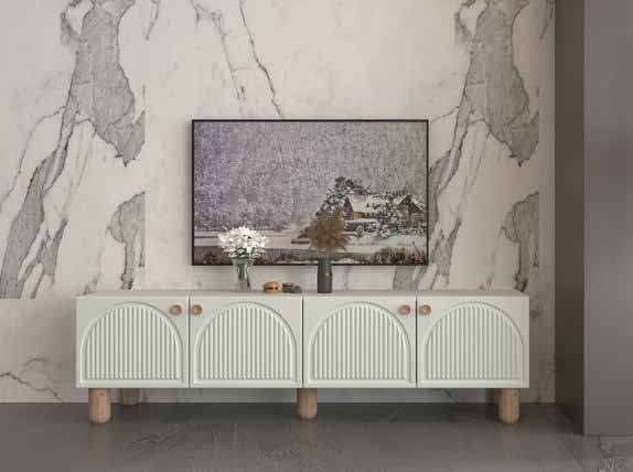 Güneş Modern %100 MDF Yemek Odası Takımı - Ahşap & Beyaz