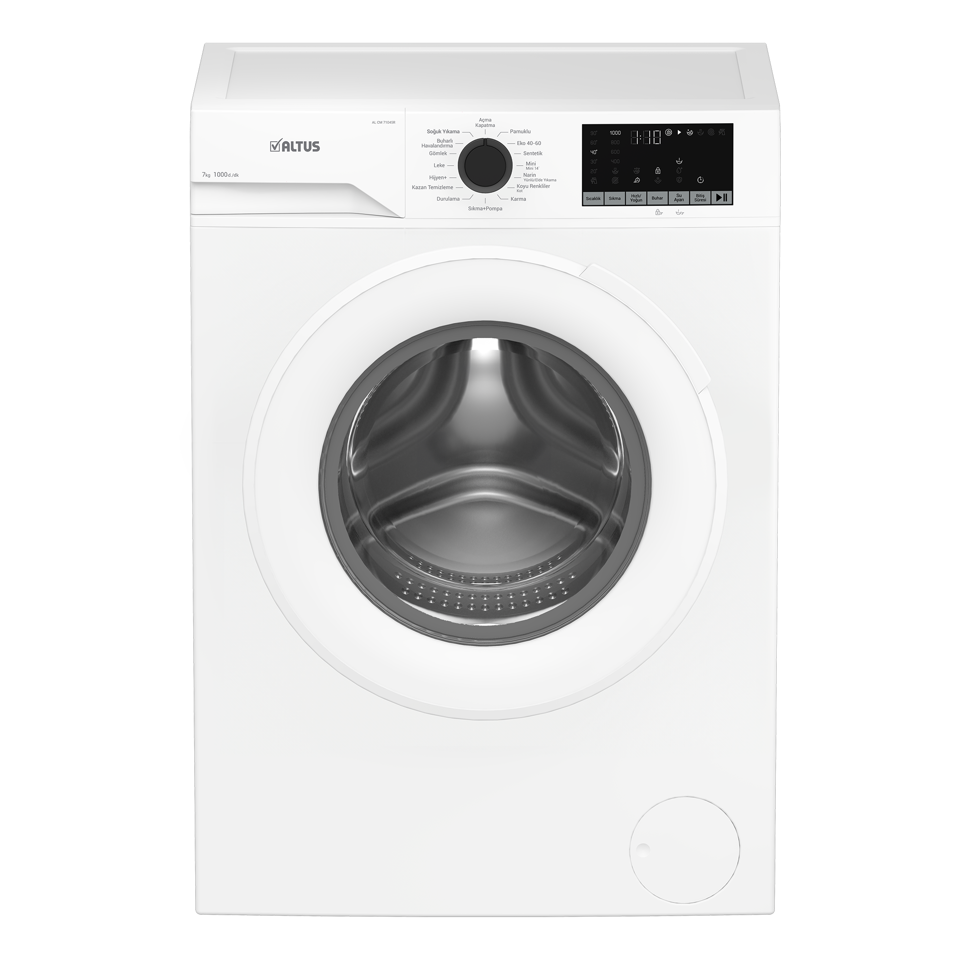 Altus AL CM 71045 R 7 kg 1000 Devir Çamaşır Makinesi (Beyaz) – Kargo Dahil