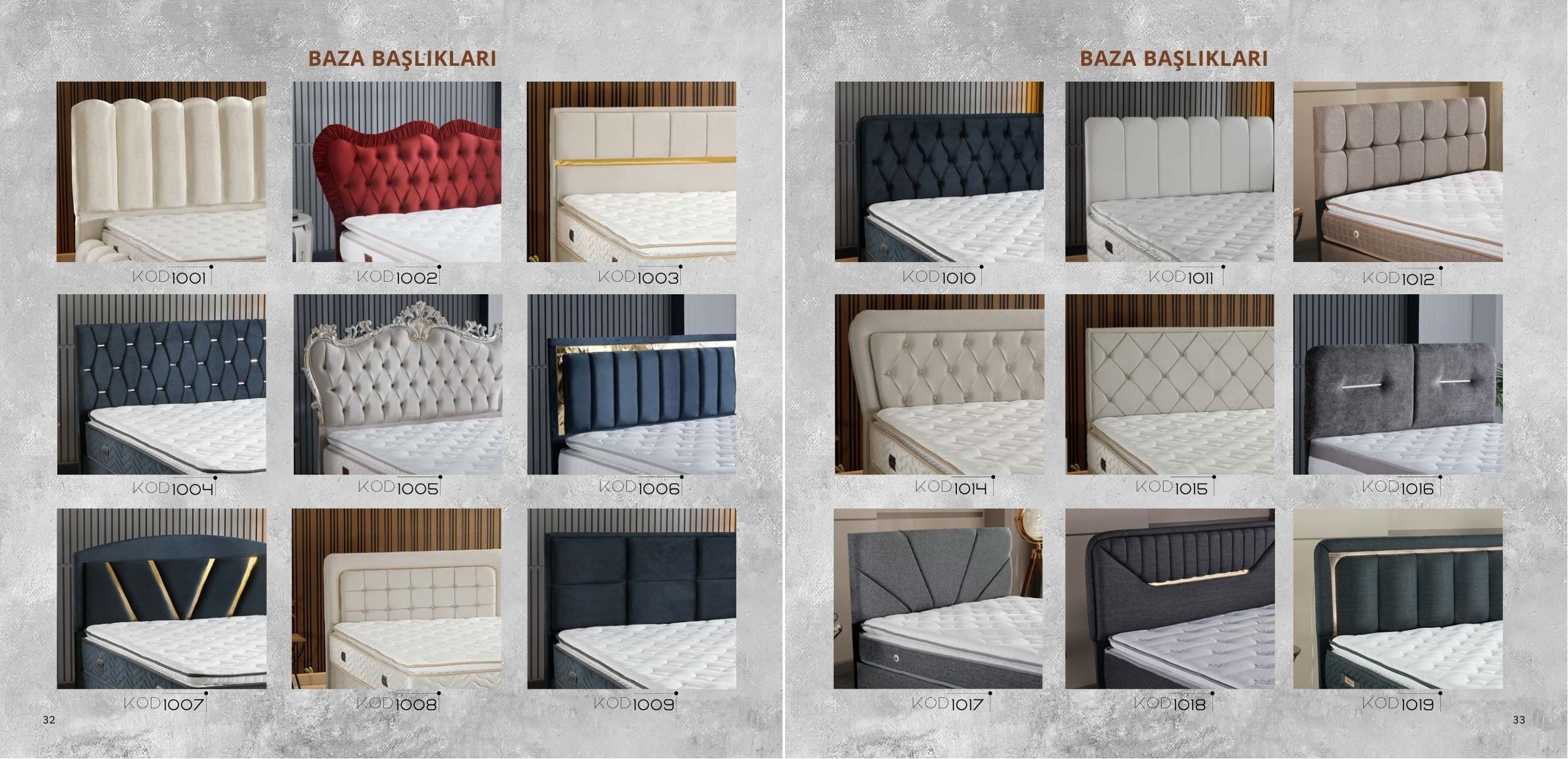 Modern ve Şık Baza & Yatak Takımları