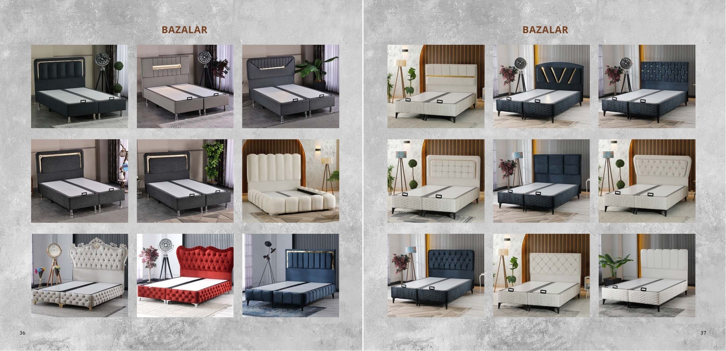 Modern ve Şık Baza & Yatak Takımları