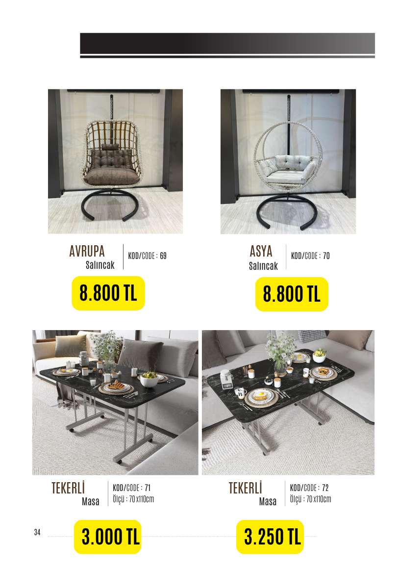 Modern ve Şık Balkon Mobilya Kataloğu