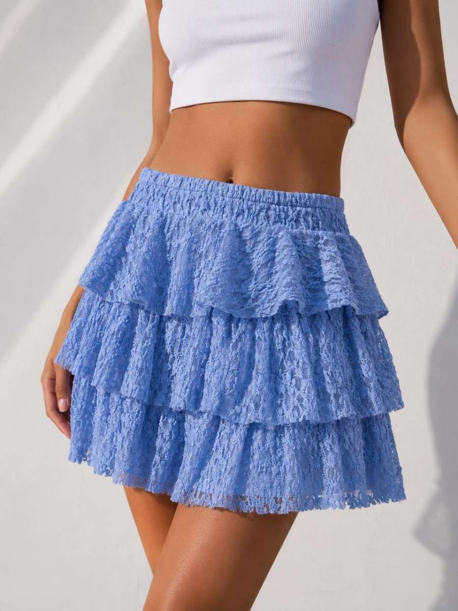 Women's Skirt — Sky Blue