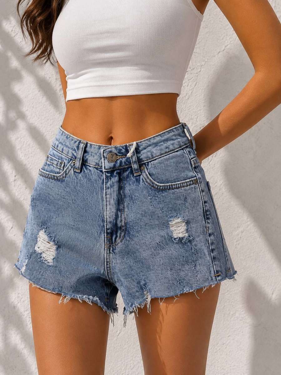 Jeans Short — Jeans Blue
