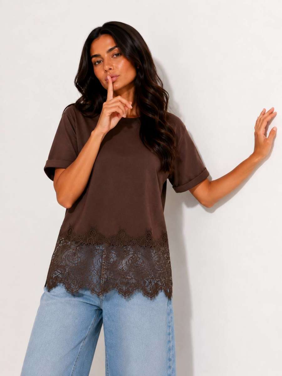 Women T-shirt — Dark Brown