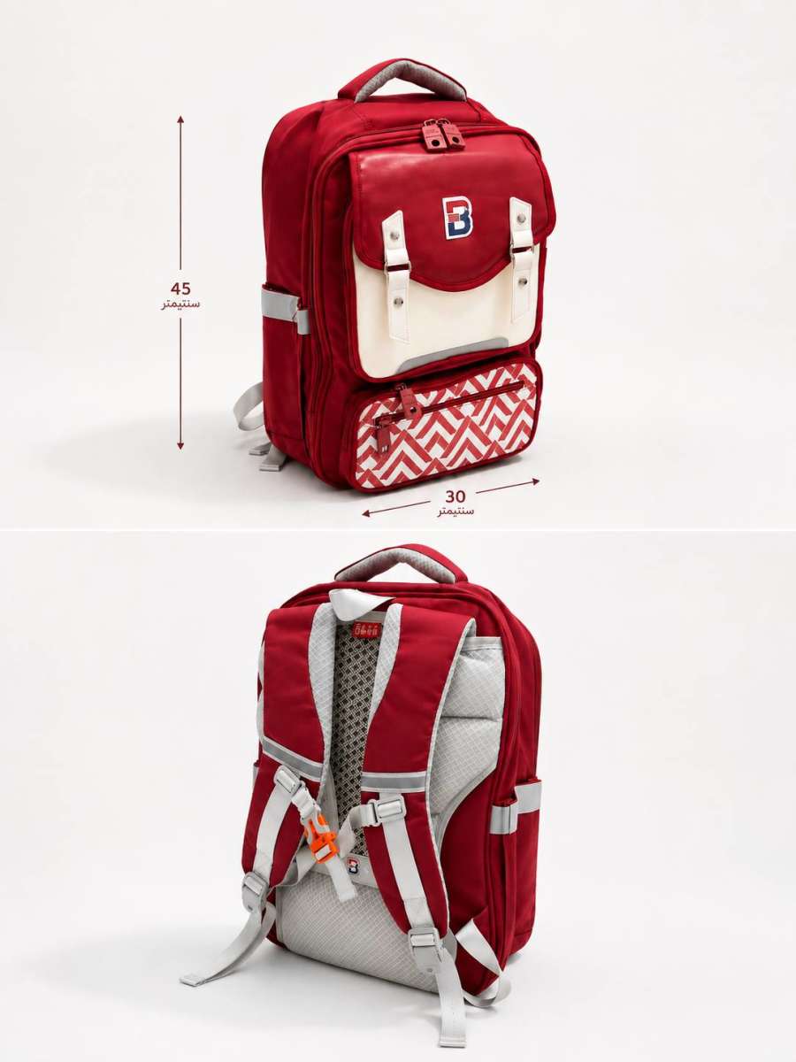 SHCOOL BAG — Burgundy