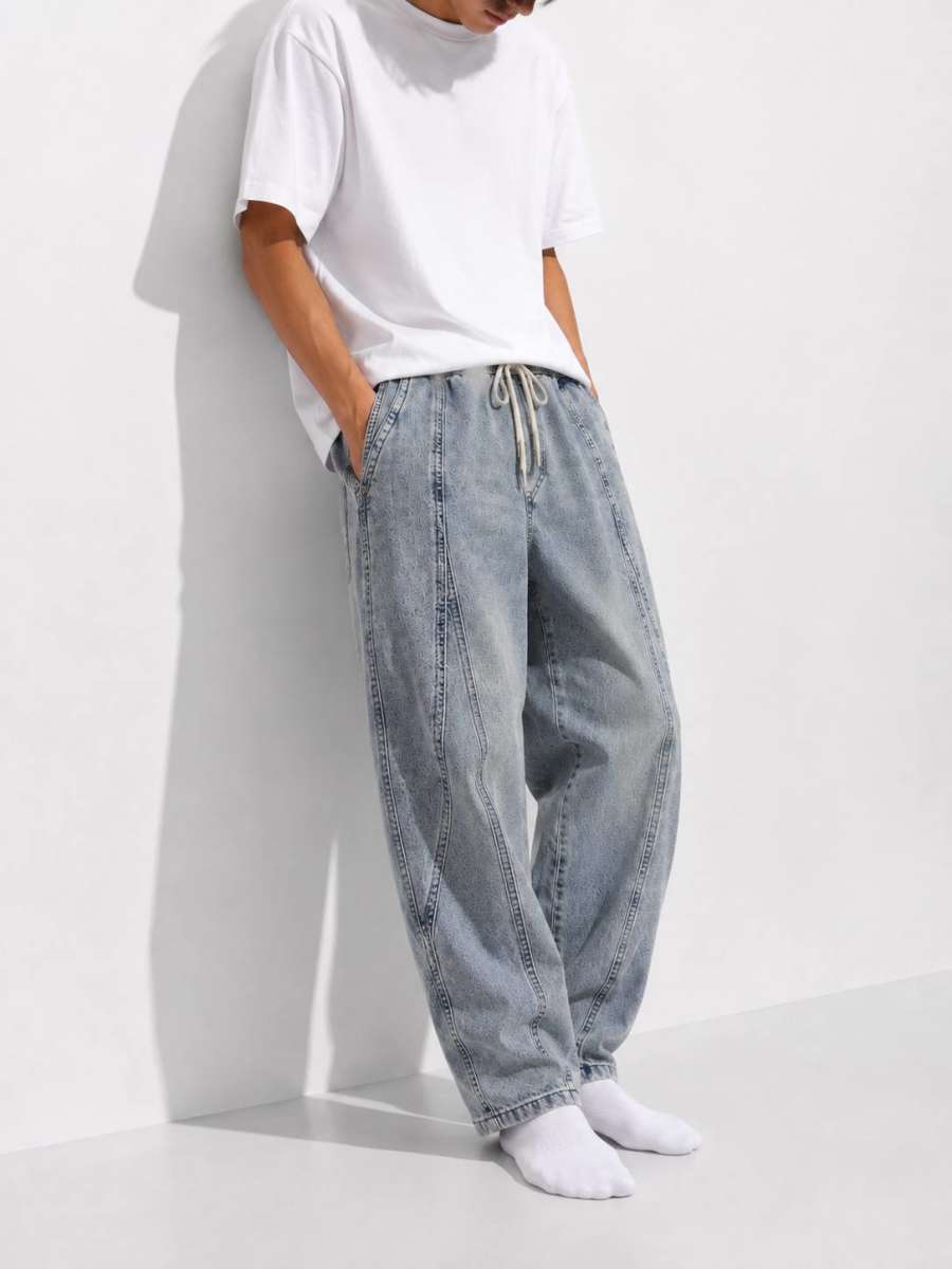 JEANS PANT — soft baby blue