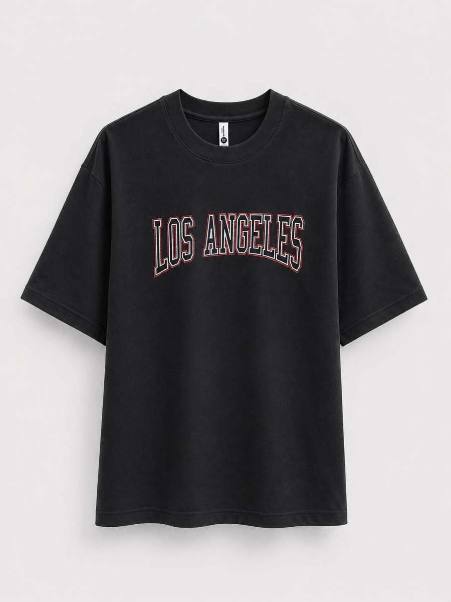 COTTON T-SHIRT — Black