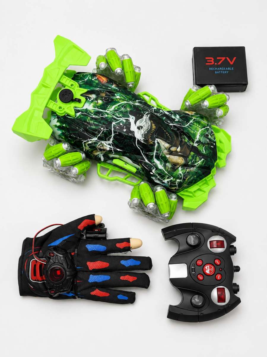 REMOTE CONTROL STUNT CAR WITH D — Green