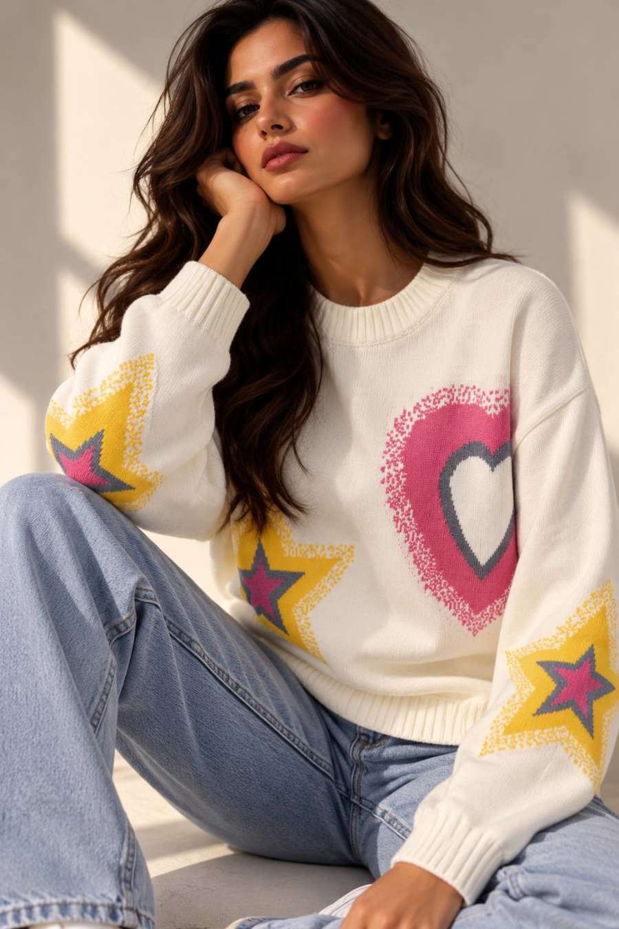 WOOL BLOUSE — Off-White