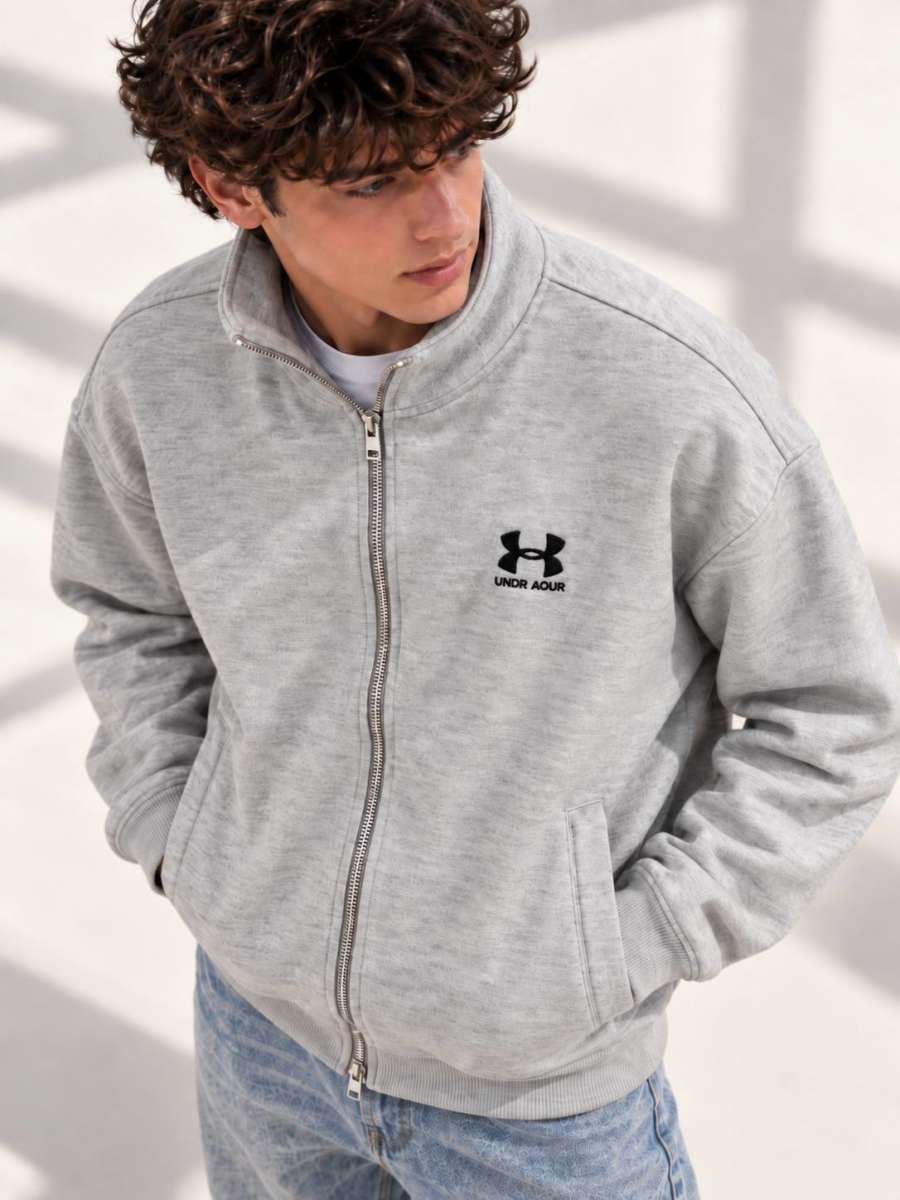WOOL SWEATER — Silver