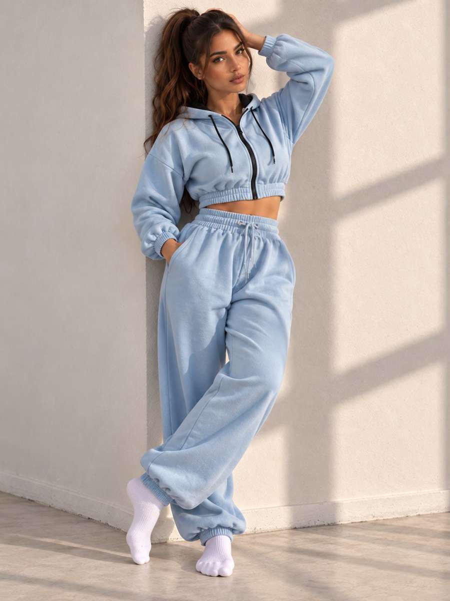 WOMEN SET  — soft baby blue