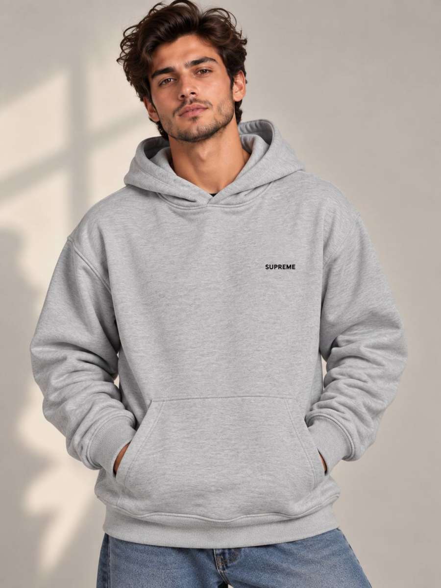 WOOL SWEATER — Light Gray