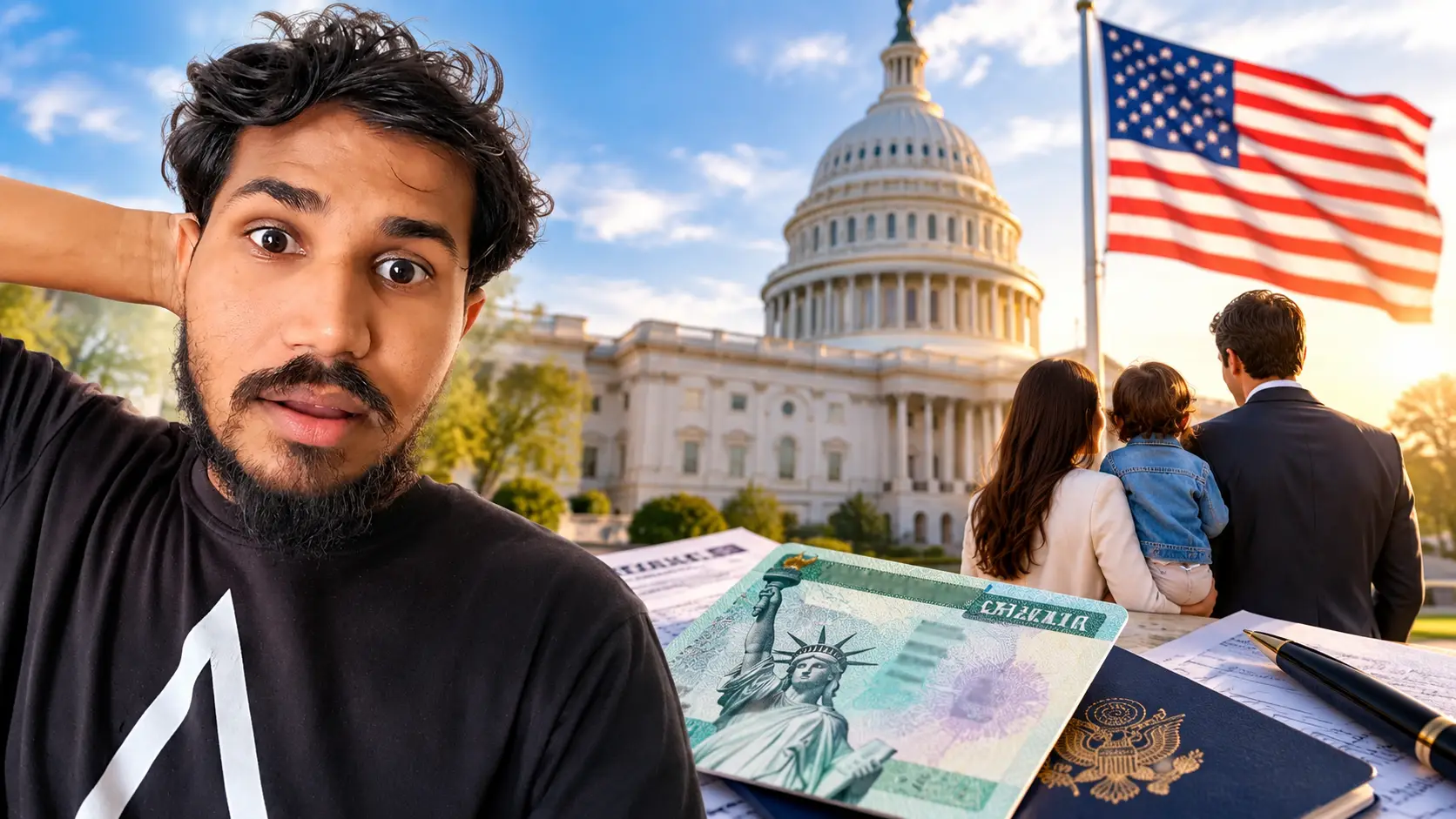U.S. immigration and Green Card rules for children born to foreign government employees