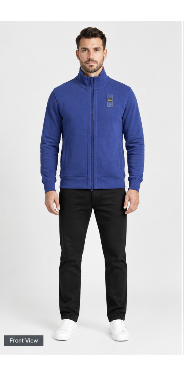 Attractive Blue zip jacket