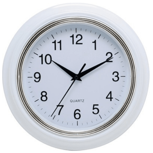 ASTER Clock 25.4cm (White)