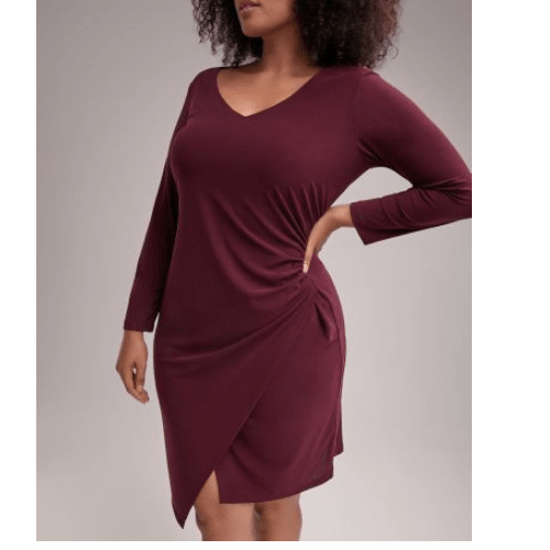 Fitted Ruched Dress - Ronni Nicole