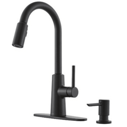 Nori 1-Handle Pulldown Kitchen Faucet - Black