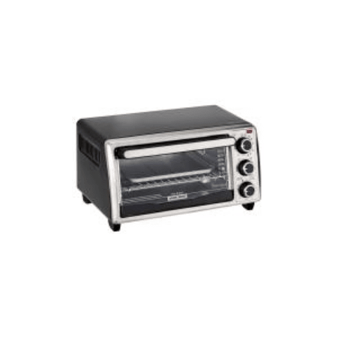 4-Slice Toaster Oven - Black/Silver