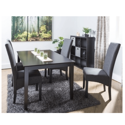 FISCHER Dining Table + 4 BAKKELY Dining Chairs - Dining Set