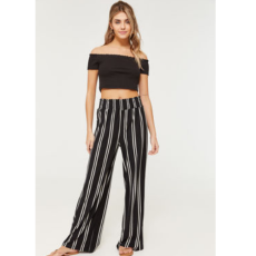 Super Soft Striped Smocked Joggers