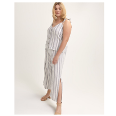 High Waist Striped Wide Pant - Michel Studio