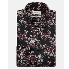 Floral Print Cotton Sateen Tailored Shirt