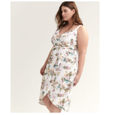 Floral Faux-Wrap Dress with Sequins - RACHEL Rachel Roy