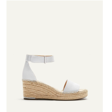 Wide Wedge Leather Espadrilles - Franco Sarto