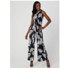 Leaf Print Jumpsuit