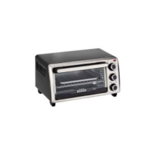 4-Slice Toaster Oven - Black/Silver