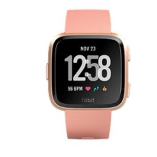 Fitbit Versa Smartwatch - Peach/Rose Gold Aluminum