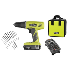 RYOBI 18V ONE+ Lithium-Ion 3/8-inch Cordless Drill Kit with 24-Piece Drilling & Driving Set