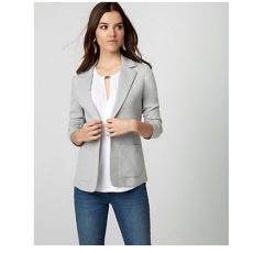 Ponte Notch Collar Blazer