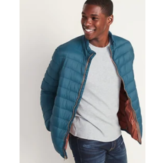 Water-Resistant Packable Quilted Jacket for Men