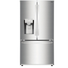 LG 22 -cu ft 3-Door Counter-Depth French Door Refrigerators Dual Ice Maker