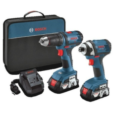 Bosch 18-Volt 2-Tool Power Tool Combo Kit with Soft Case