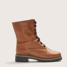 Wide Leather Combat Boot - Martino