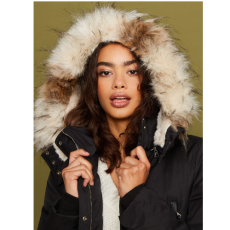 Urban Planet Women's Franklyn Down & Feather Twill Parka Jacket