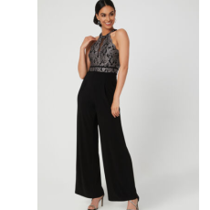 Lace Bodice Jumpsuit
