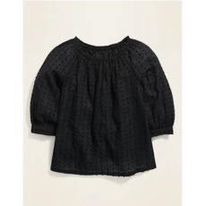 Metallic Clip-Dot Blouse for Girls