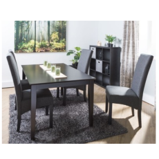 FISCHER Dining Table + 4 BAKKELY Dining Chairs - Dining Set