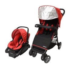 Cosco Simple Fold Plus Travel System - Ruby Red