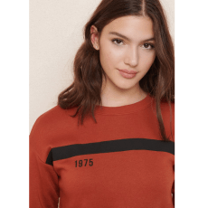 Side Zip Crew Neck Sweatshirt
