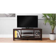 hometrends Espresso Hollow Core TV Stand