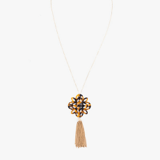 Snowflake Tassel Necklace