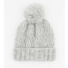 Crochet Knit Beanie with Pompom