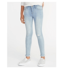 Ballerina Metallic-Studded Raw-Edge Jeggings for Girls