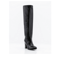 Italian-Made Leather Knee High Boot