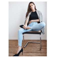 KATE CUT-OFF DISTRESSED SKINNY JEANS